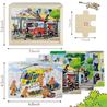 4-in-1 Emergency Vehicle Jigsaw Puzzles
